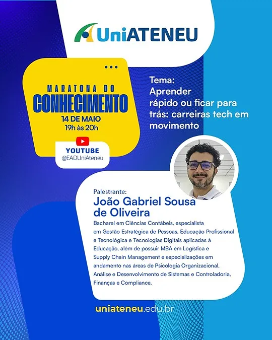 palestrante João Gabriel
